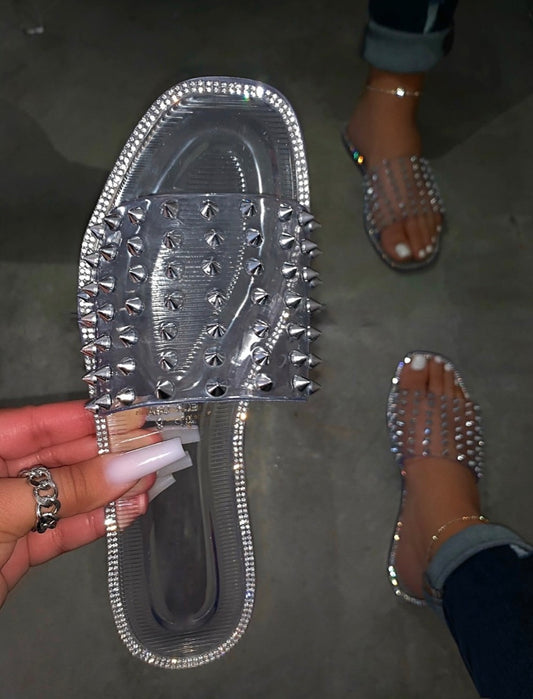 Sparkling Studded Sandals